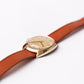1972 Bulova Mechanical Golden Birch Bark Textured Dial Men's Wrist-Watch