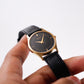 1986 Seiko Quartz Black Bark Dial Men's Wrist-Watch
