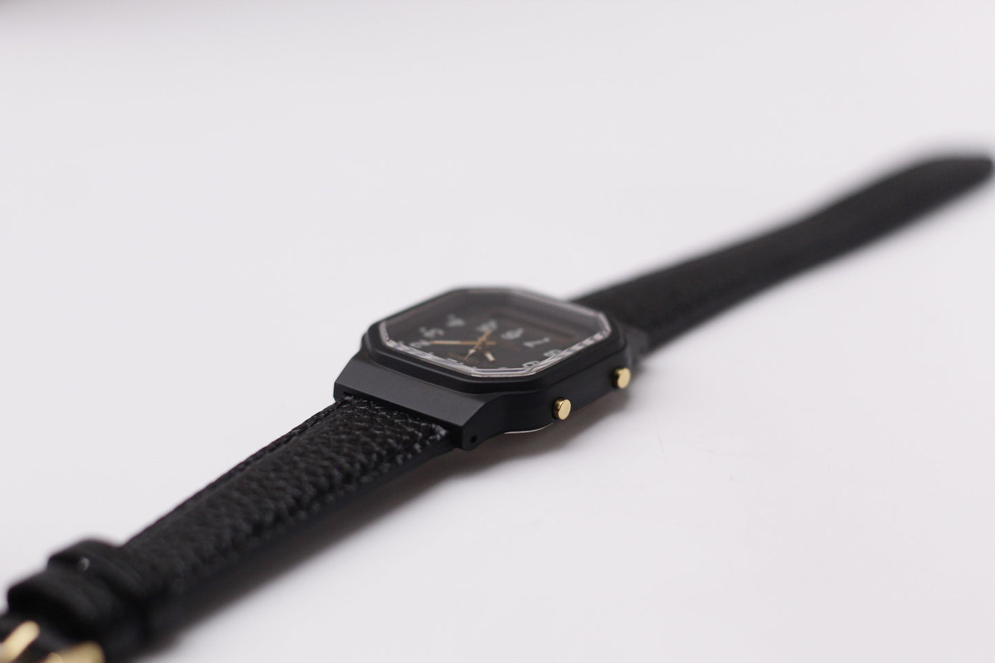 1990s Lorus Quartz Ana-Digi Matte Black Dial Two Tone Men's Wrist-Watch