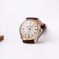 [Serviced] 1960s Jean Cardot Straight Grain Silver Dial Men's Wrist-Watch