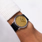 1997 Seiko Credor Straight Grain Golden Dial Men's Wirst-Watch