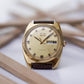 [Serviced] 1970s Vulcain Golden Dial Men's Mechanical Wrist-Watch