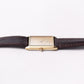 1986 Seiko Quartz Straight Grain Golden Dial Tank Men's Wrist-Watch
