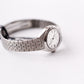 [New Old Stock] 1992 Pulsar Quartz Silver Linen Dial Ladies' Wrist-Watch W/Box & Tag