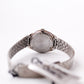 [New Old Stock] 1992 Pulsar Quartz Silver Linen Dial Ladies' Wrist-Watch W/Box & Tag