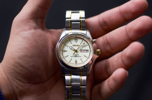 1998 Seiko Kinetic Flashlight Dial Men's Wrist-Watch