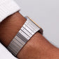 1985 Seiko Chronos 'Baby Santos' Textured Golden Dial Men's Wrist-Watch