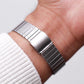 1985 Seiko Chronos 'Baby Santos' Textured Golden Dial Men's Wrist-Watch