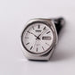 [Serviced] 1977 Seiko Automatic Straight Grain Silver Dial Men's Wrist-Watch