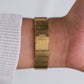 1980s Bulova 'Baby Santos' Golden-Gray Dial Men's Wrist-Watch