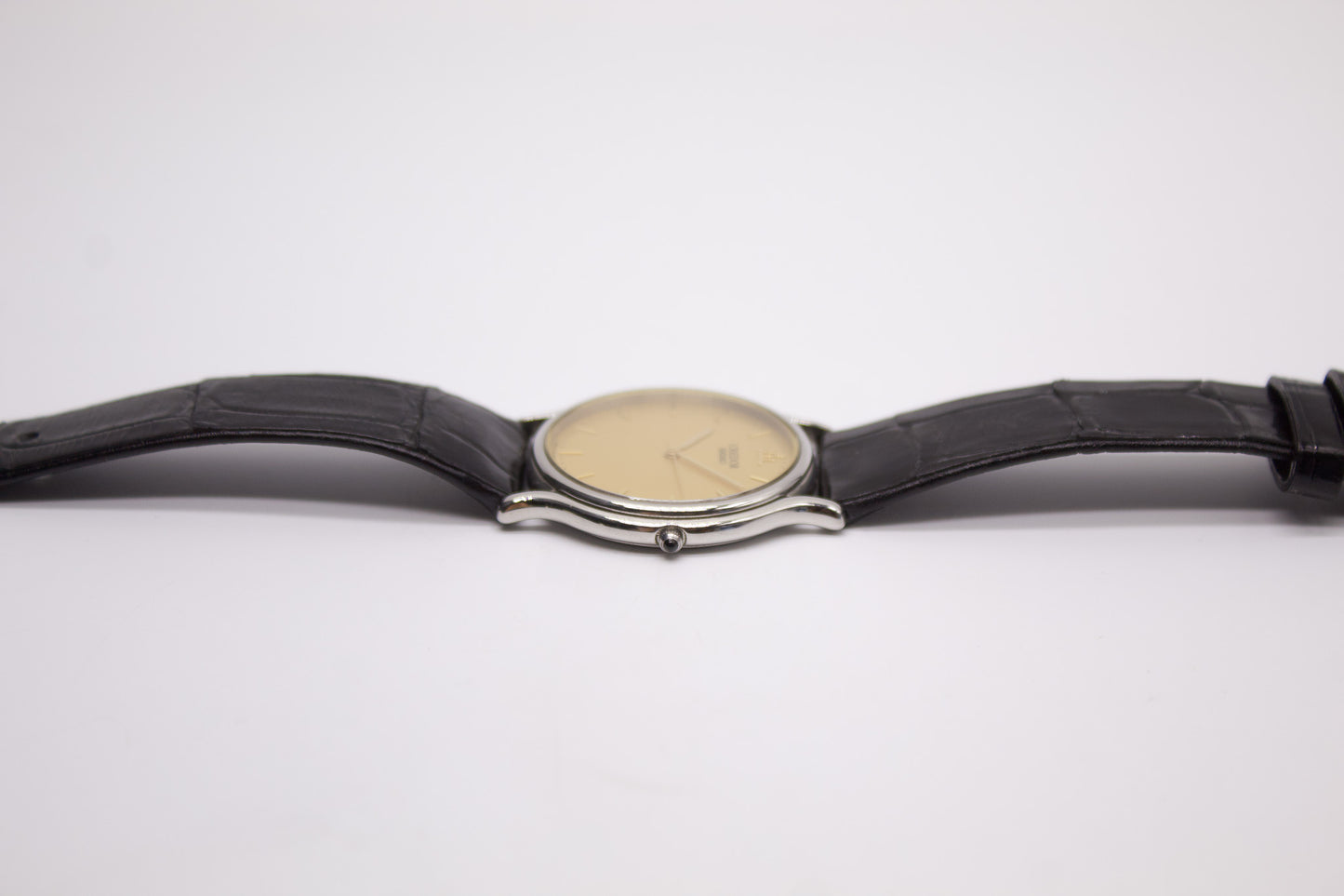 1997 Seiko Credor Straight Grain Golden Dial Men's Wirst-Watch