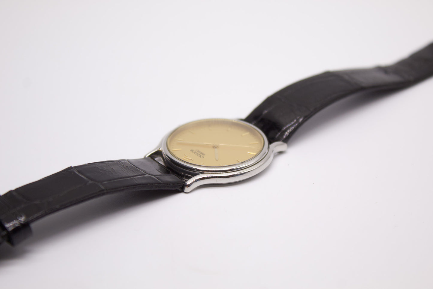 1997 Seiko Credor Straight Grain Golden Dial Men's Wirst-Watch