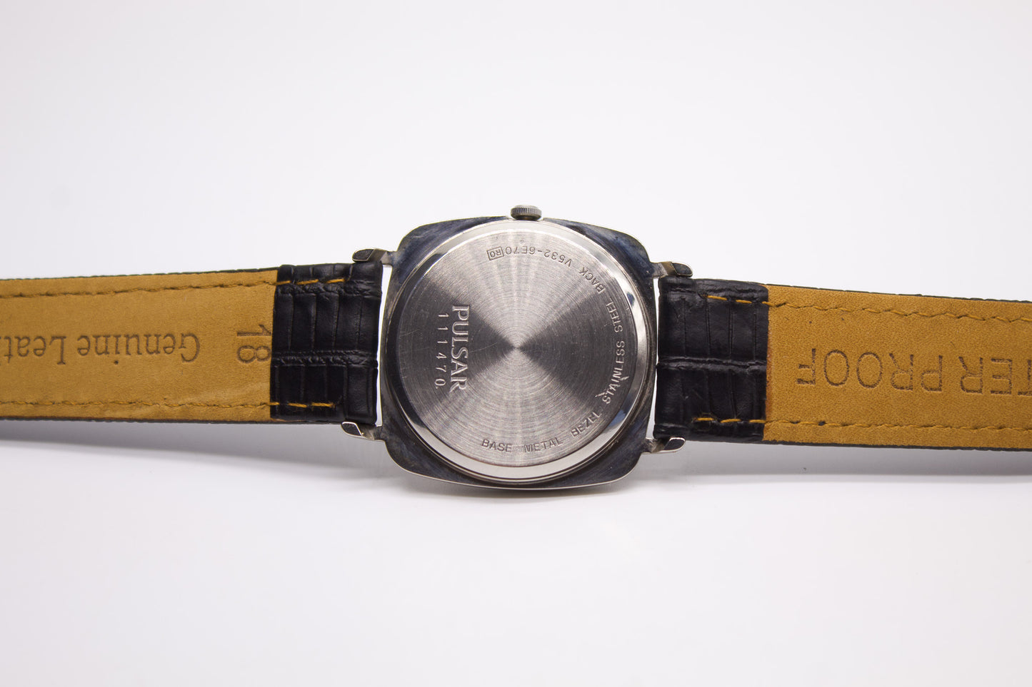 [Near Mint] 2001 Pulsar Quartz Early Century Railway Dial Men's Wrist-Watch