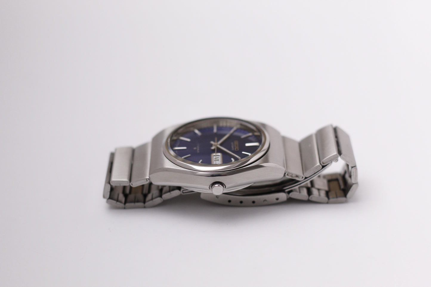 [Serviced] Near-Mint 1978 Seiko Automatic Marine Blue Dial Men's Wrist-Watch