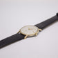 1960 Bulova Mechanical 'Baby Calatrava' Cream White Dial Men's Wrist-Watch