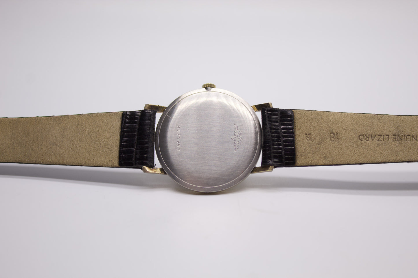 1960 Bulova Mechanical 'Baby Calatrava' Cream White Dial Men's Wrist-Watch
