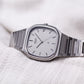1980 Seiko Quartz Straight Grain Silver Dial Men's Wrist-Watch
