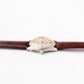 [Serviced] 1960s Jean Cardot Straight Grain Silver Dial Men's Wrist-Watch