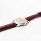 [Serviced] 1960s Jean Cardot Straight Grain Silver Dial Men's Wrist-Watch