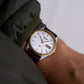 1992 Seiko SQ Straight Grain Silver Dial Men's Wrist-Watch