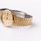[Near Mint] 1985 Seiko SQ Quartz Straight Grain Golden Dial Men's Wrist-Watch W/Box & Papers