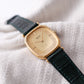 1979 Seiko Quartz Octagon Straight Grain Golden Dial Men's Wrist-Watch