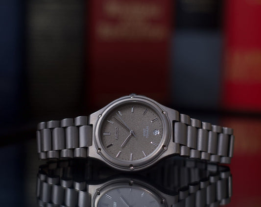 1995 Seiko Spirit Titanium Linen Dial Men's Wrist-Watch