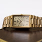 1996 Pulsar Quartz Frosted Golden Dial Men's Wrist-Watch W/Box