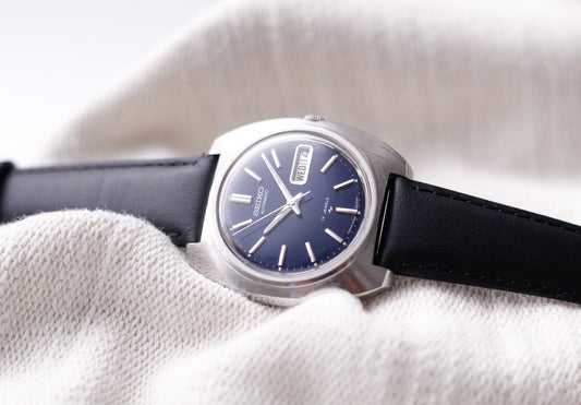 [Serviced] 1974 Seiko Automatic Marine Blue Dial Men's Wrist-Watch