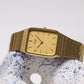 1987 Seiko 'Tank' Gold Toned Men's Wrist-Watch