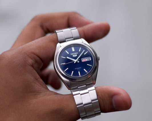 1999 Seiko 5 Midnight Blue Dial Men's Wrist-Watch