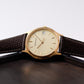 [Serviced] 1980s Hamilton Quartz Light Golden Dial Men's Wrist-Watch
