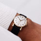 1950s Hamilton 'Neil' Mechanical Straight Grain Silver Dial 10K Filled Case Men's Wrist-Watch W/Box & Papers