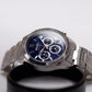 2009 Seiko Quartz Marine Blue Chronograph Men's Wrist-Watch