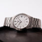 1991 Pulsar Quartz Straight Grain Silver Dial Men's Wrist-Watch