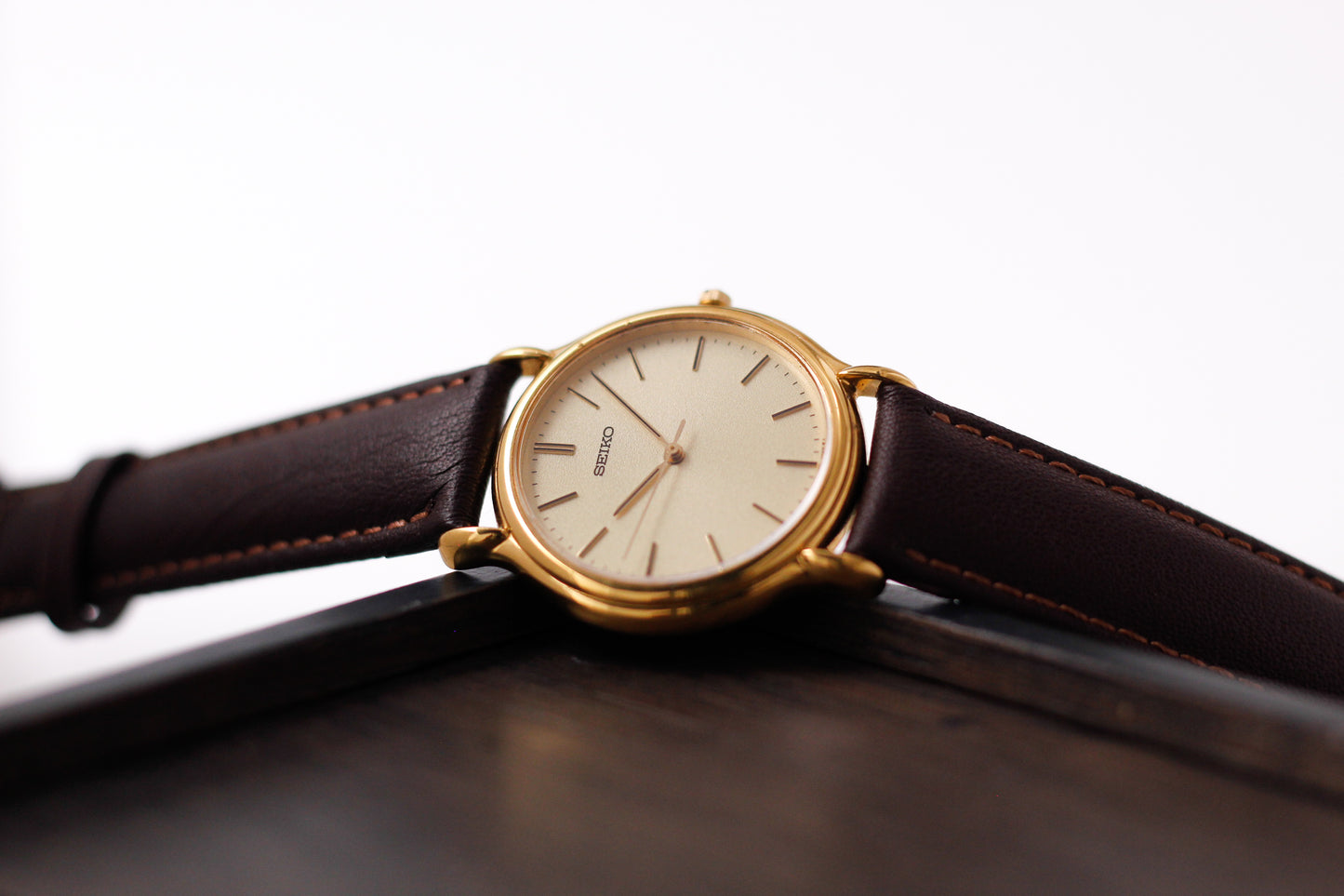 1991 Seiko Quartz Golden Snowflake Dial Men's Wrist-Watch