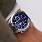 2009 Seiko Quartz Marine Blue Chronograph Men's Wrist-Watch