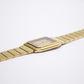 1980s Bulova 'Baby Santos' Golden-Gray Dial Men's Wrist-Watch