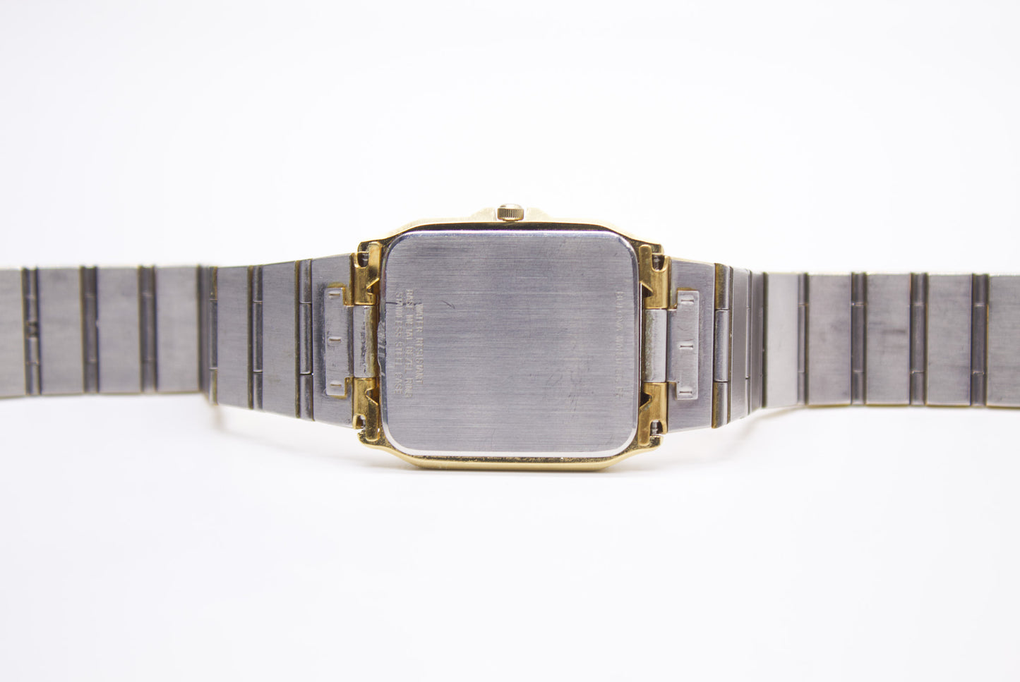 1980s Bulova 'Baby Santos' Golden-Gray Dial Men's Wrist-Watch