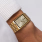 1996 Pulsar Quartz Frosted Golden Dial Men's Wrist-Watch W/Box