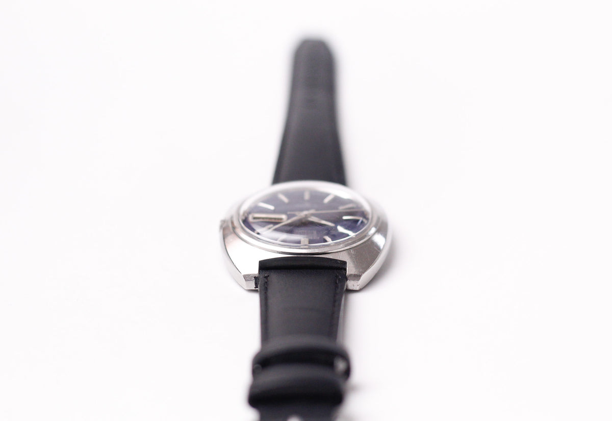 [Serviced] 1974 Seiko Automatic Marine Blue Dial Men's Wrist-Watch