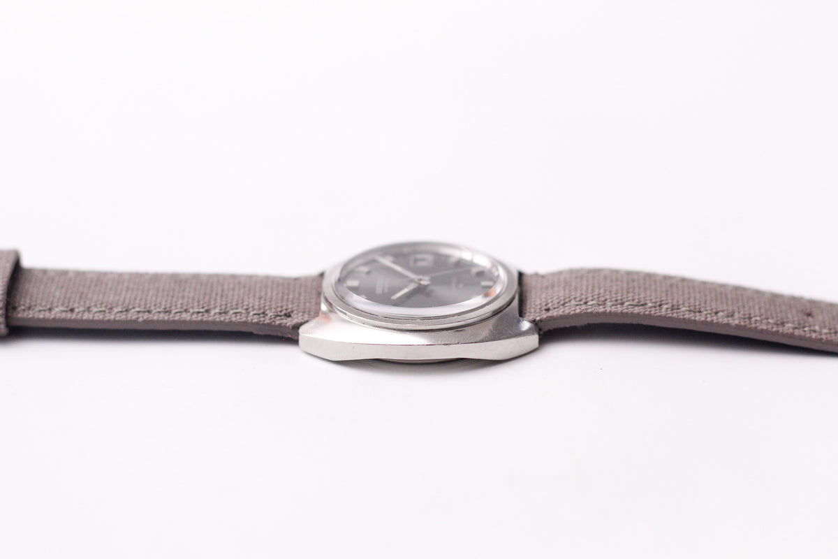 [Serviced] 1972 Seiko Automatic Gray Sunburst Dial Men's Wrist-Watch