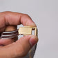 1996 Pulsar Quartz Frosted Golden Dial Men's Wrist-Watch W/Box