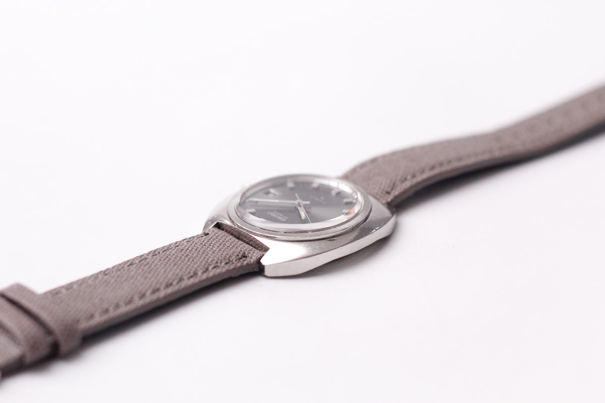 [Serviced] 1972 Seiko Automatic Gray Sunburst Dial Men's Wrist-Watch