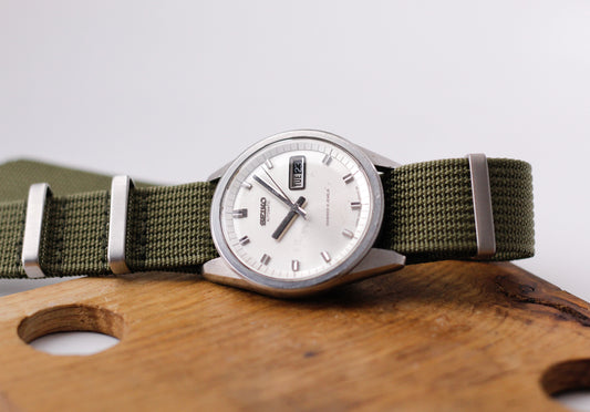 [Serviced] 1967 Seiko Sportsmatic Automatic Silver Sunburst Dial Men's Wrist-Watch