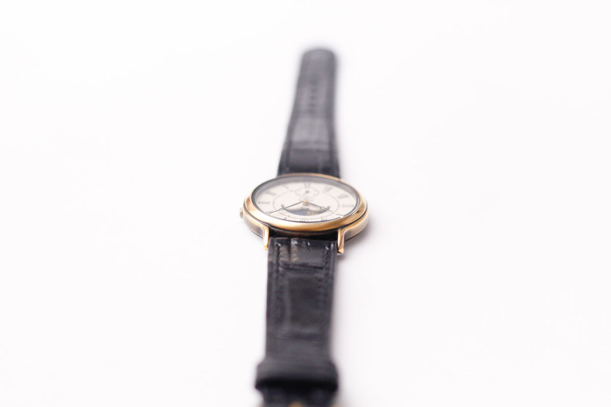 1998 Seiko Alba Quartz Light Golden Moonphase Dial Men's Wrist-Watch