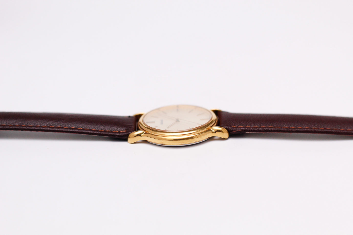 1991 Seiko Quartz Golden Snowflake Dial Men's Wrist-Watch