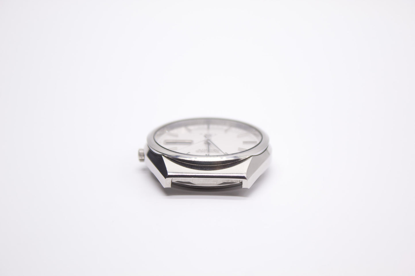 [Serviced] 1977 Seiko Type II Straight Grain Silver Dial Men's Wrist-Watch