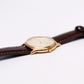 [Serviced] 1980s Hamilton Quartz Light Golden Dial Men's Wrist-Watch