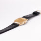 [Mint] 1977 Seiko Quartz Octagon Straight Grain Golden Dial Men's Wrist-Watch